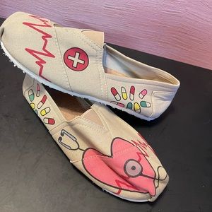 Canvas nurse shoes fun